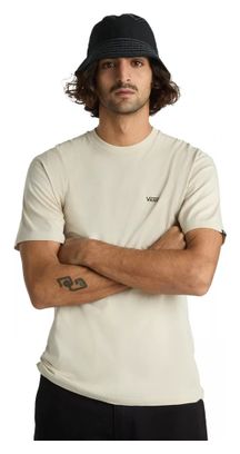T-Shirt Manches Courtes Vans Left Chest Logo Beige