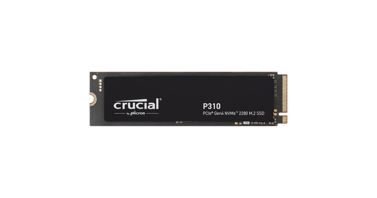 CrucialP310 1 TB SSD  (Zwart, CT1000P310SSD8, PCIe Gen 4.0 x4, NVMe 2.0)