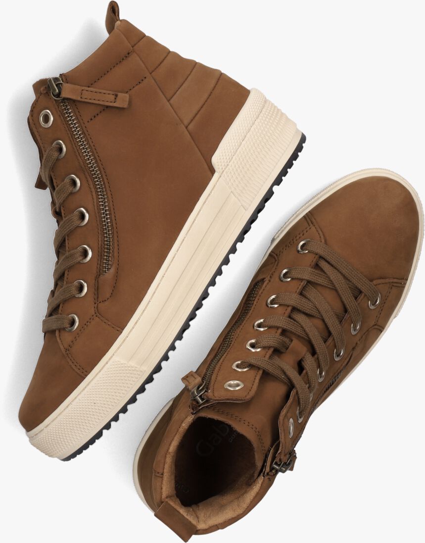GABOR cognac gabor hoge sneaker 488