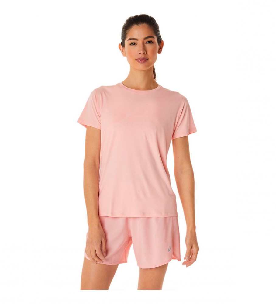 Camiseta rosa Asics Runkoyo