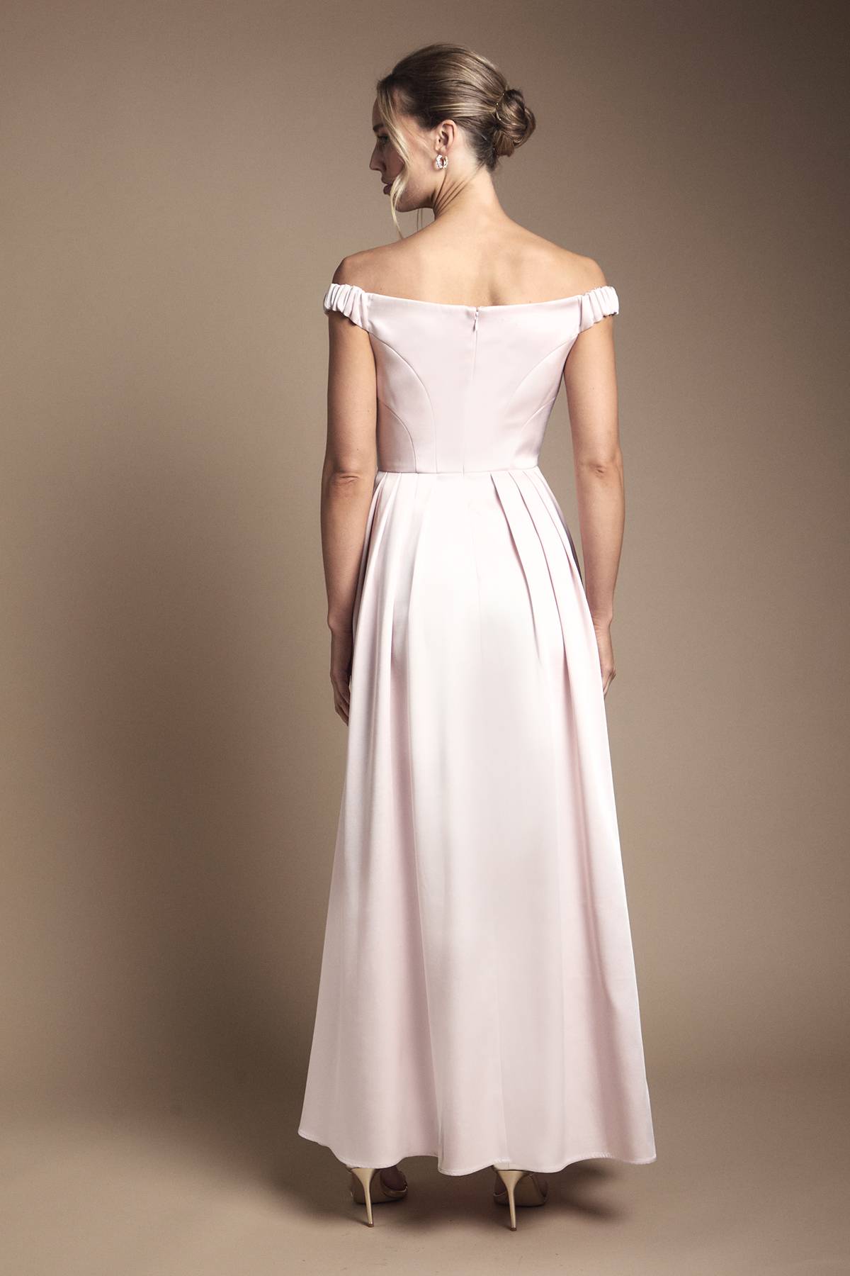 Coast Robe Longue de Demoiselle d'Honneur Bandeau à Jupe Double Épaisseur