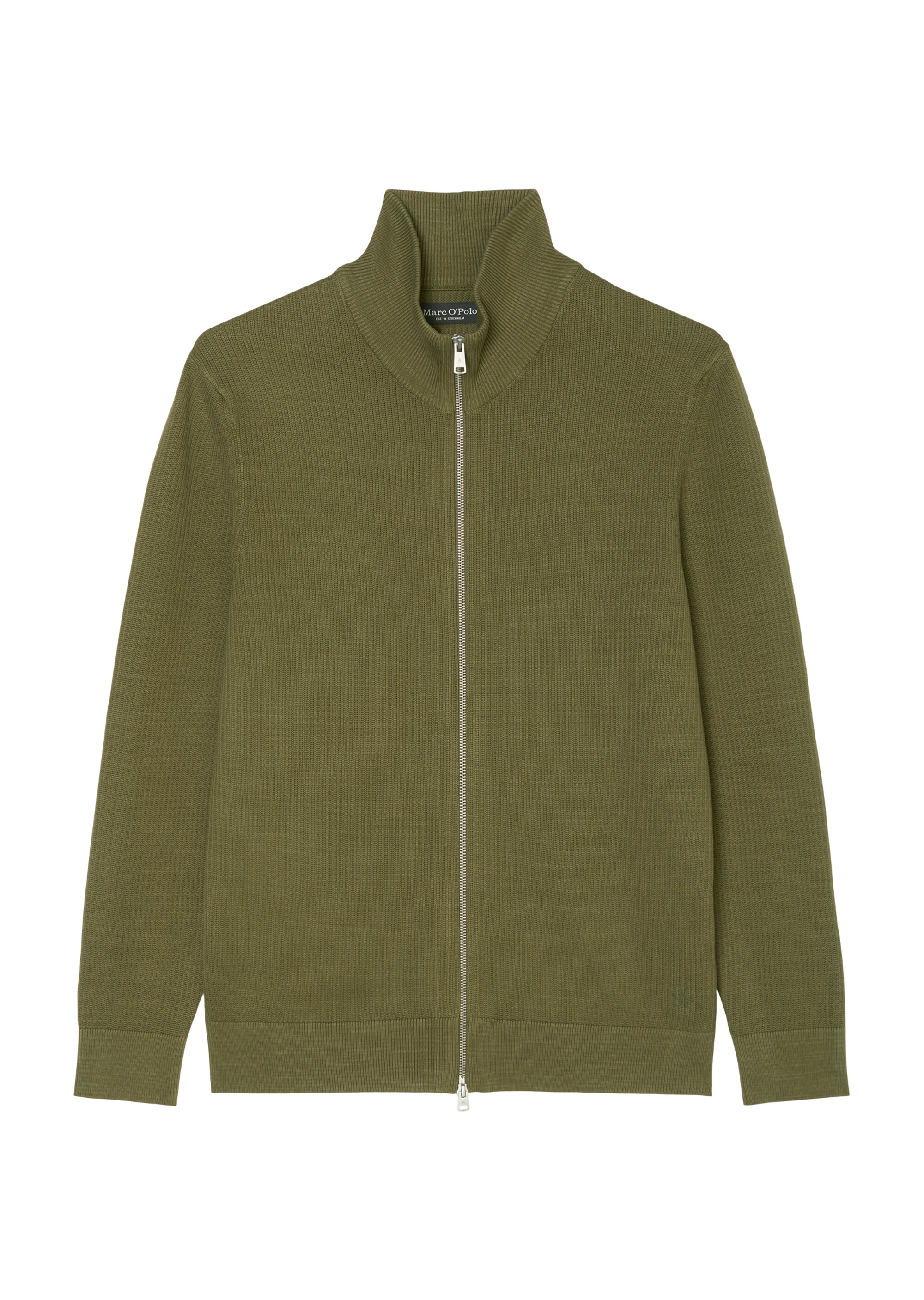 Zip-Cardigan regular mit Stehkragen