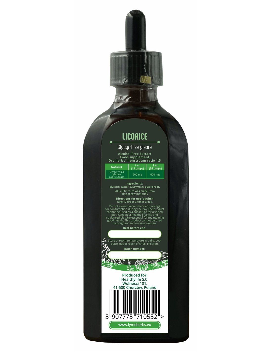 Lymeherbs Lakritze Alkoholfreier Extrakt