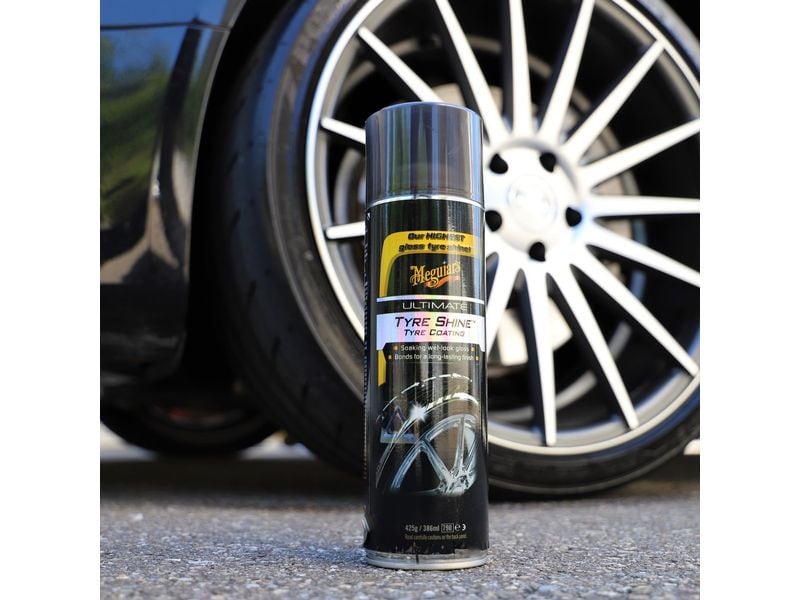 Meguiar's Pneureiniger Ultimate Tyre Shine 425 g Pneu-Schwärzer für einen glänzenden Nasslook