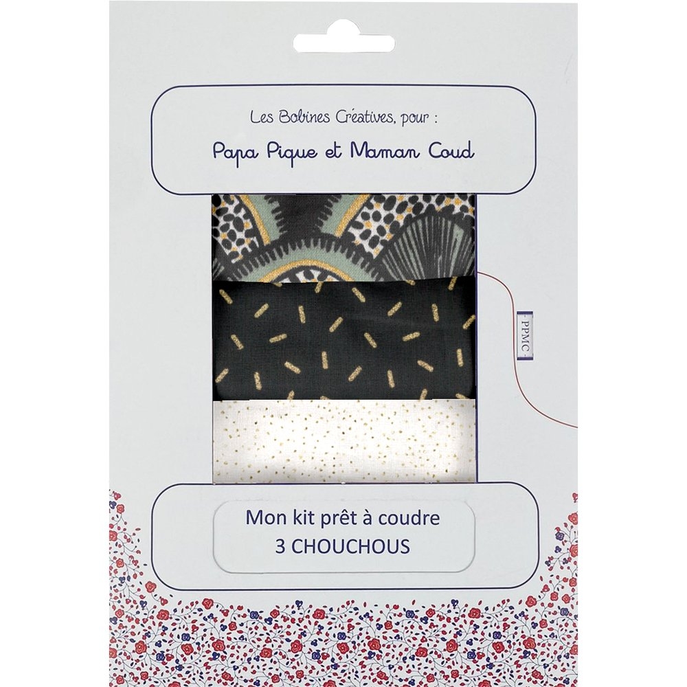 Kit Prêt À Coudre 3 Chouchous Forêt De Plumes