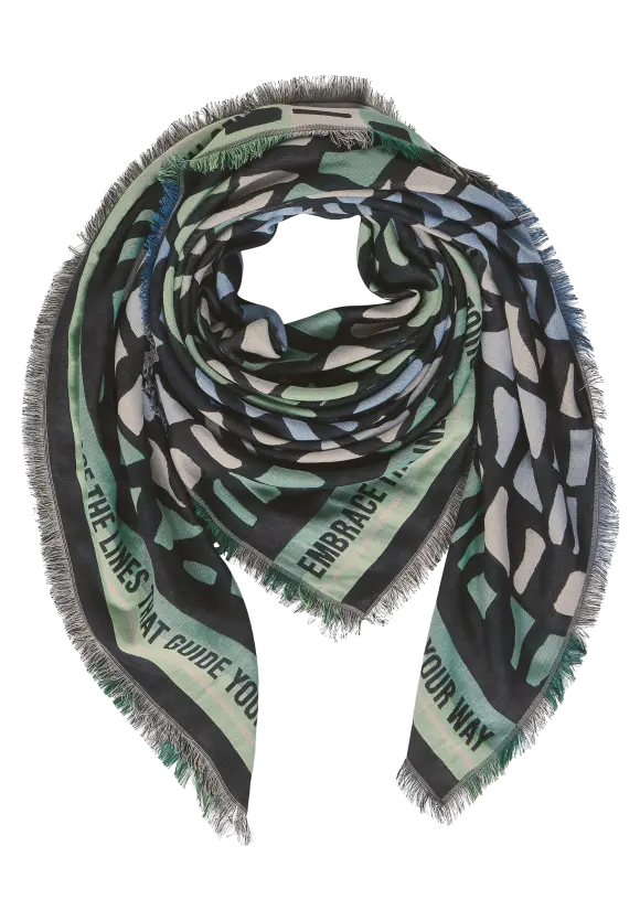 Jacquard Print Tuch - fresh spring green
