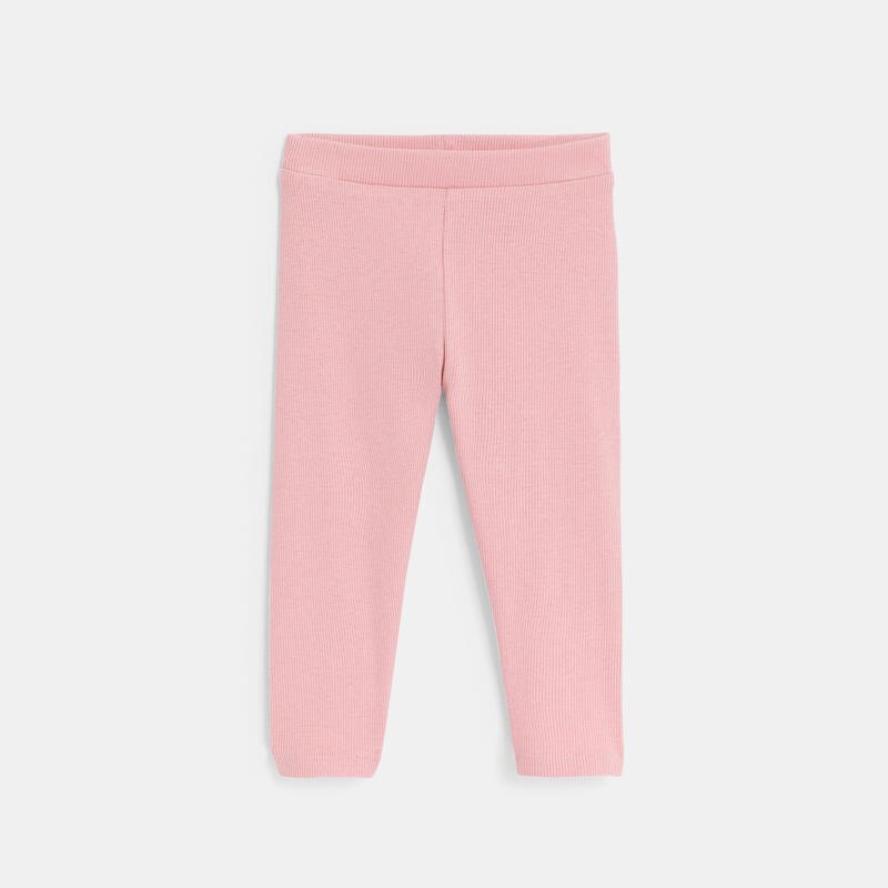 Legging uni rose bébé fille Rose
