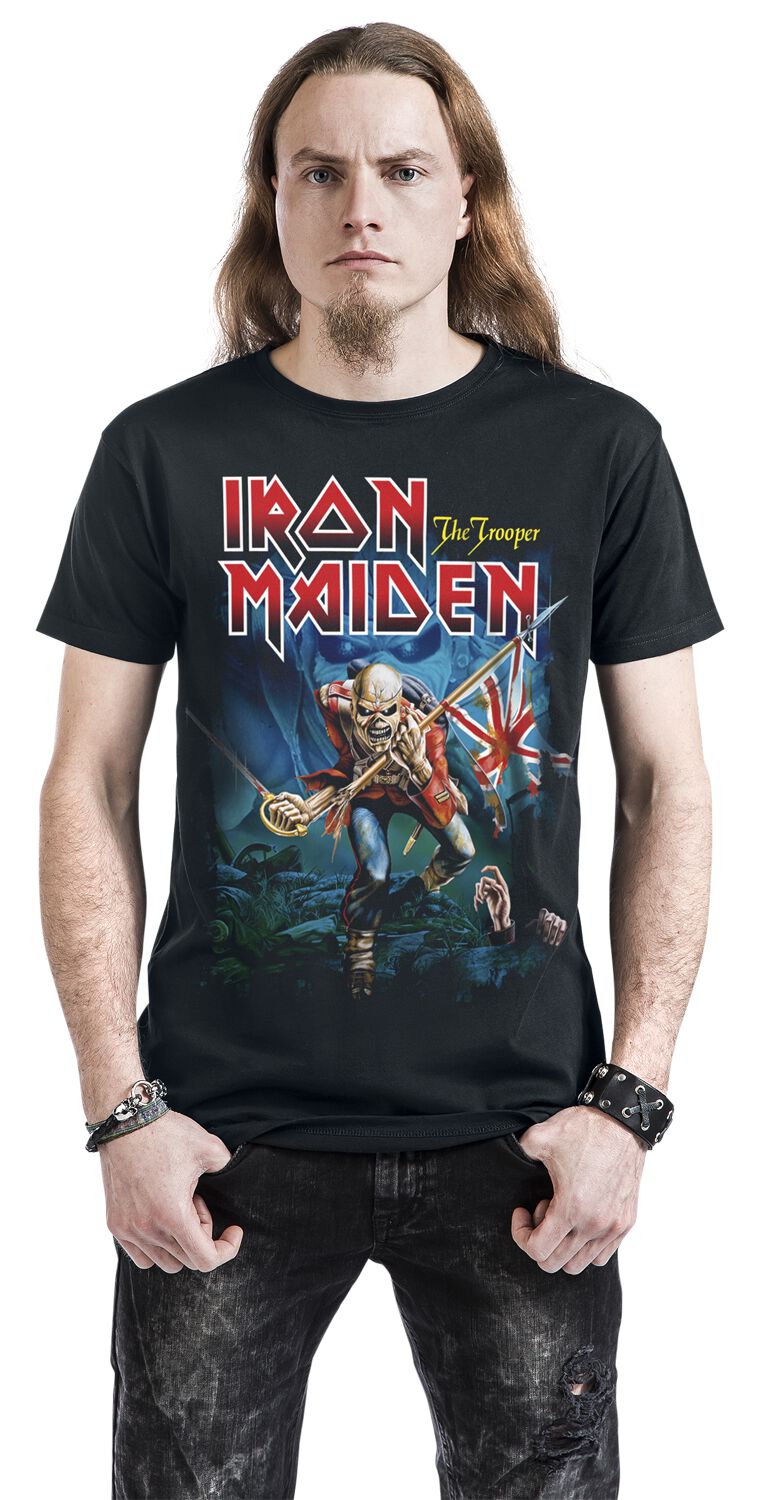 POM Trooper Eddie Large Eyes | Iron Maiden T-Shirt Manches courtes