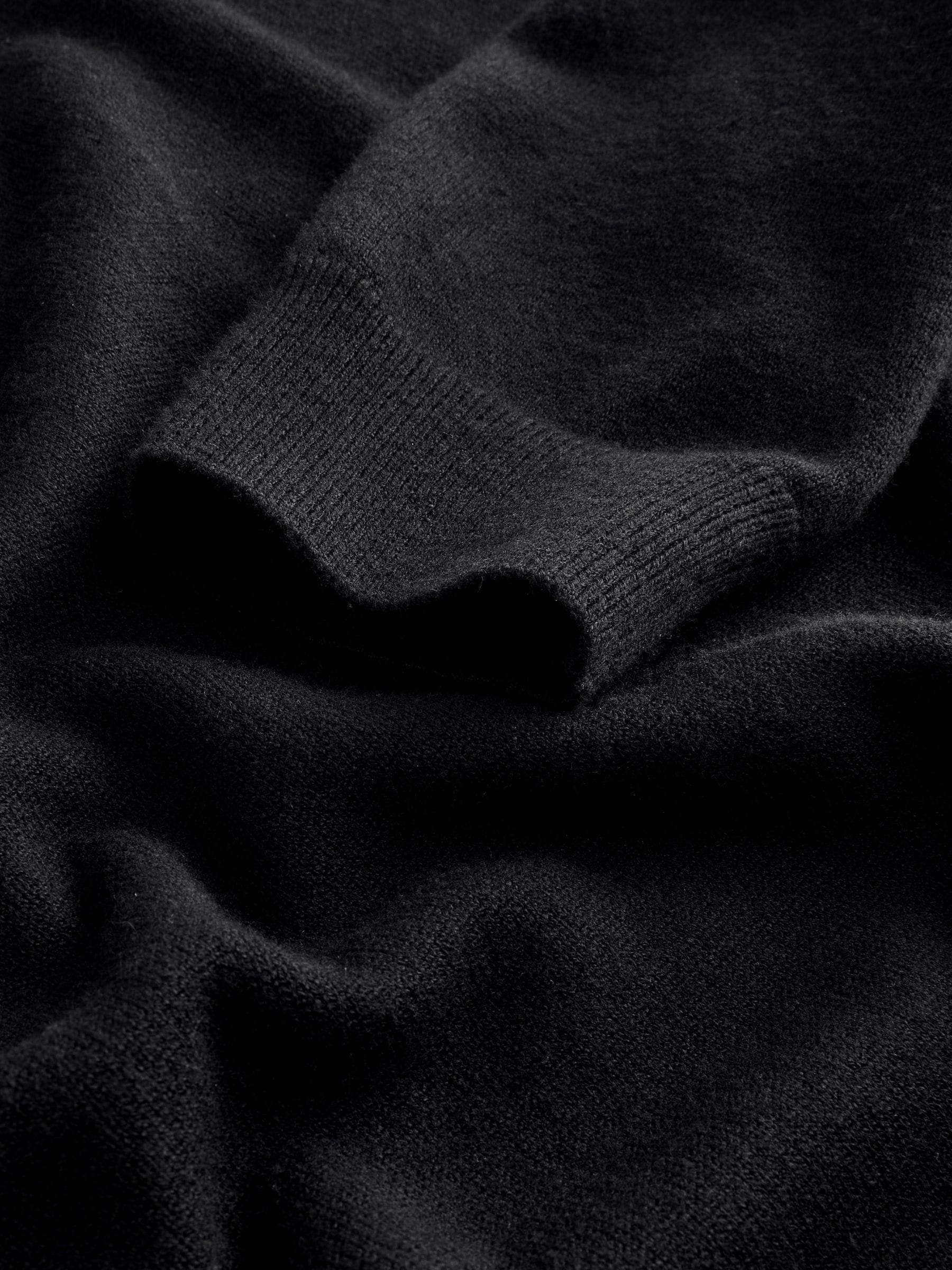 Zwart - Regular Fit Soft Touch V-Neck Sweater