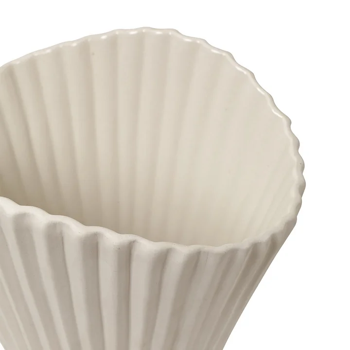 Ferm Living - Fountain Vase, H 30 cm, off-white