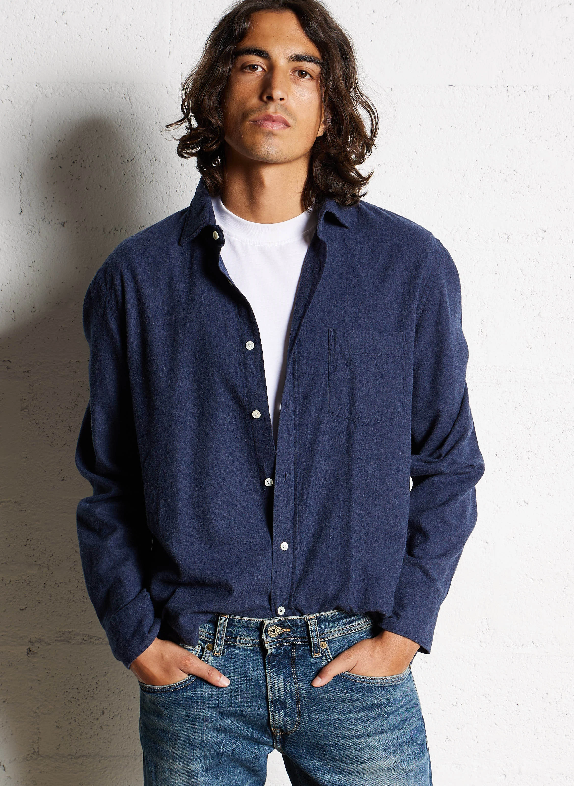PAUL - Chemise col classique en coton | Bleu