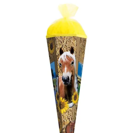 Roth Schultüte Pferd, 85 cm, 6-eckig