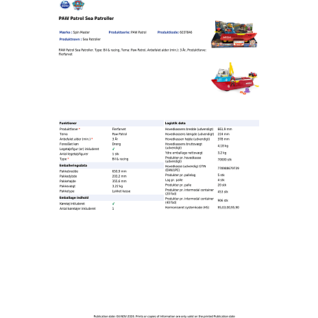 Paw Patrol Hav-Patrolleren