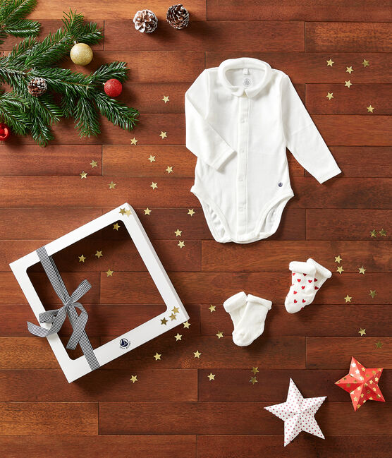 Coffret cadeau bébé body et chaussettes