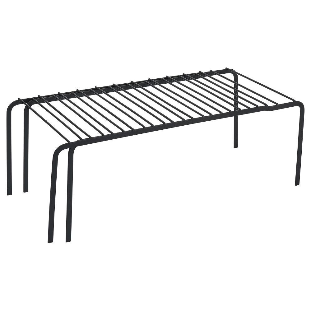 Support extensible en métal noir - L.43/69xl.20xH.14,5cm