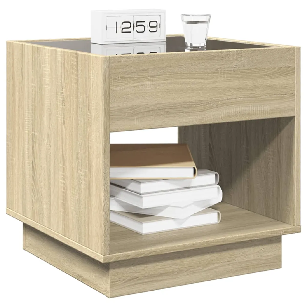 vidaXL Table de Chevet LED Infini