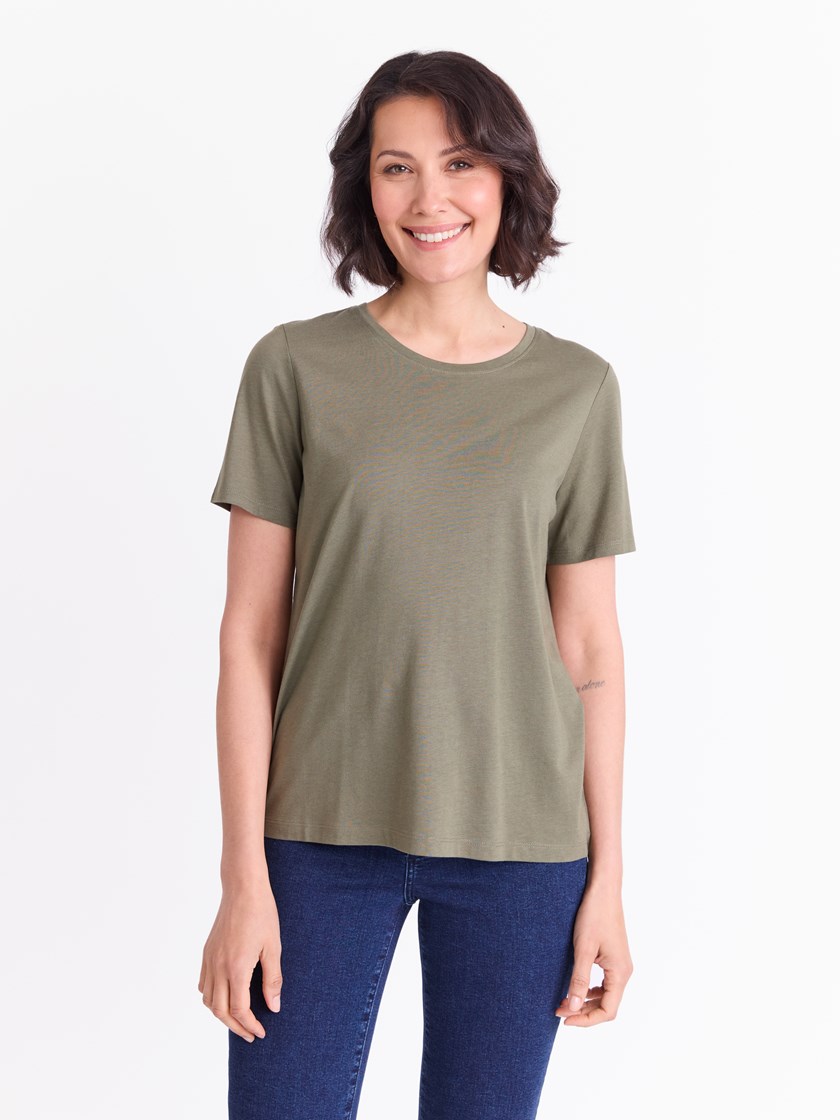 Ava t-skjorte Dusty Olive