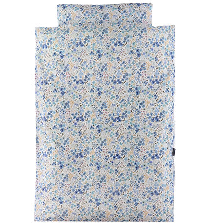 Nørgaard Madsens Bettwäsche - Junior - Weiß m. Blaue Blumen