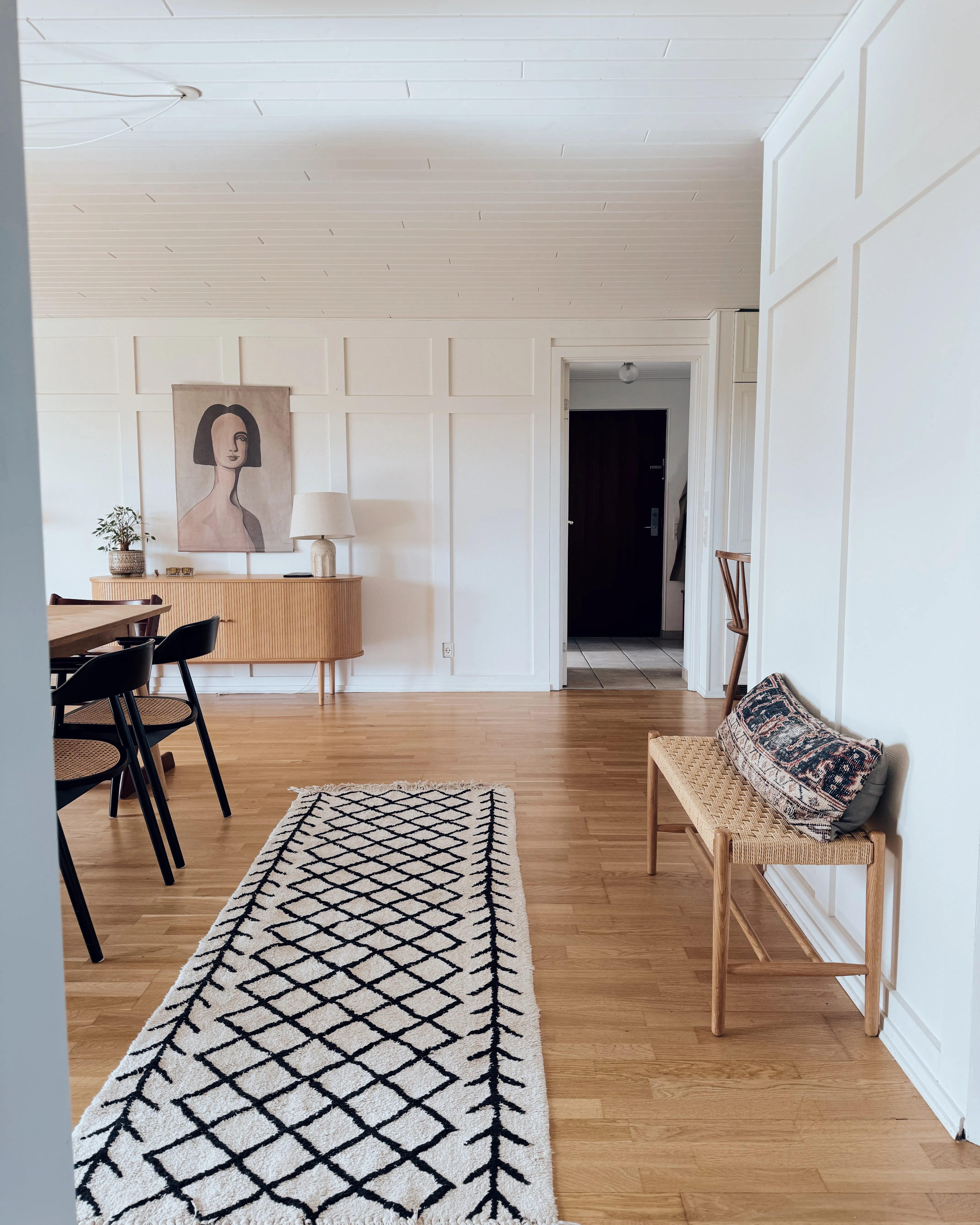 Vloerkleed BOZKIR Beige 80 x 230 cm Katoen