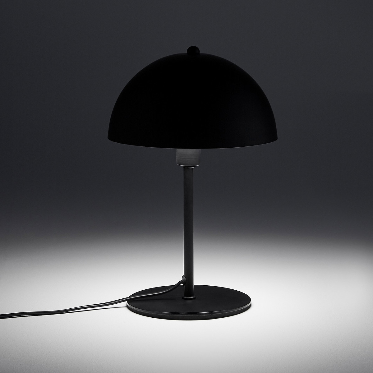 LA REDOUTE INTERIEURS<br>Candeeiro de mesa cogumelo, ferro cromado, Capi