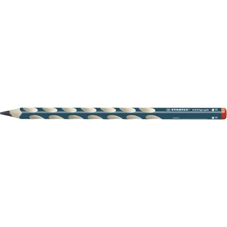 Ergonomischer Dreikant-Bleistift für Rechtshänder - STABILO EASYgraph in petrol - Einzelstift - Härtegrad 2B