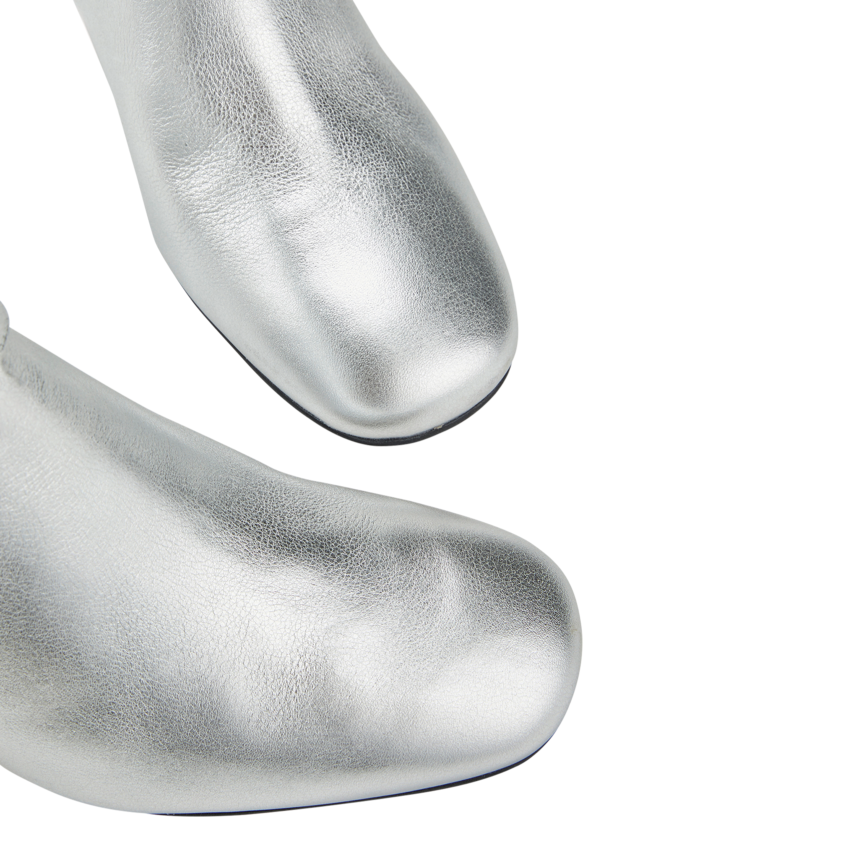 BLANCA - Bottines en cuir métallisé | Argent