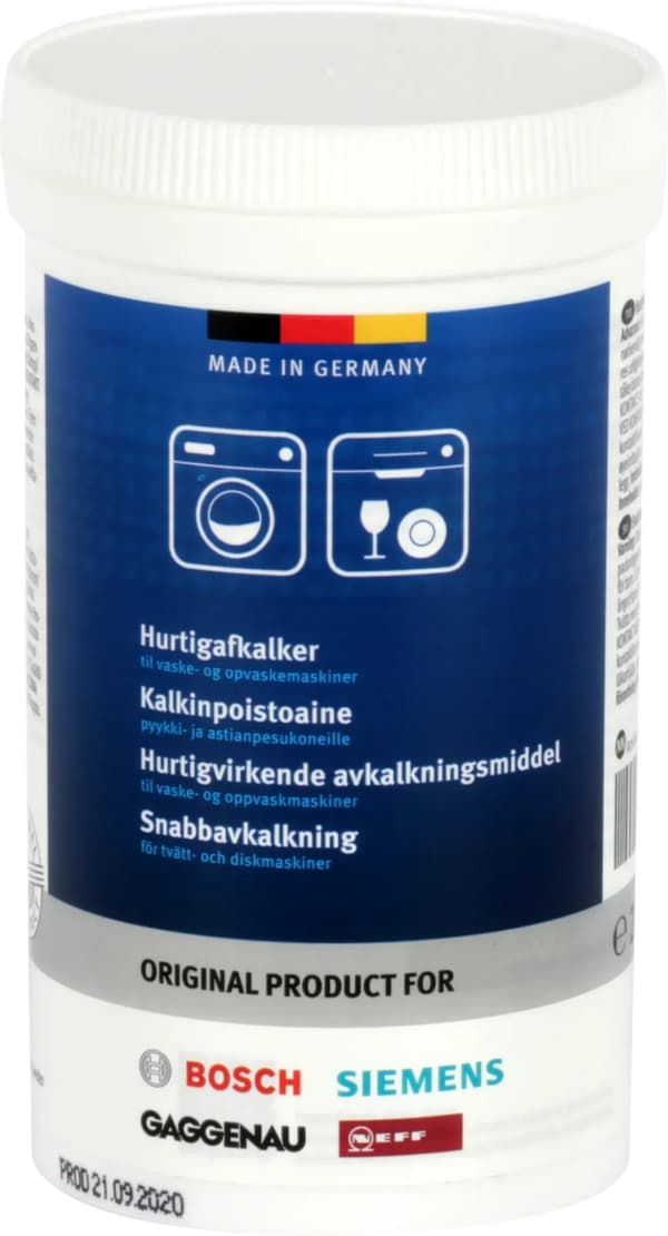 BSH Avkalking for oppvaskmaskiner og vaskemaskiner