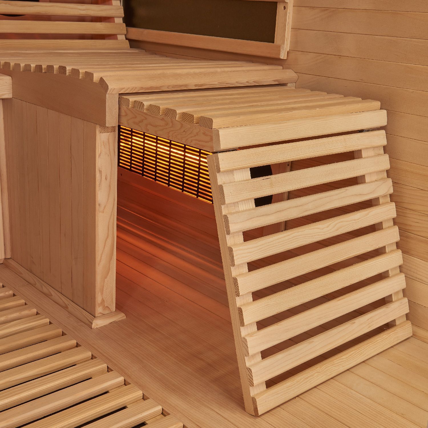 Artsauna Infrarotkabine Helsinki 150 mit Dual Technologie & LED - 3 Personen Wärmekabine Schwarz