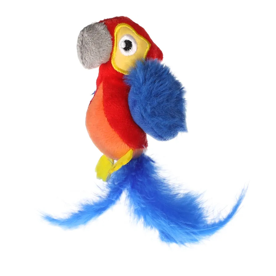 Papagaio de pelúcia Flamingo Zingo para gatos