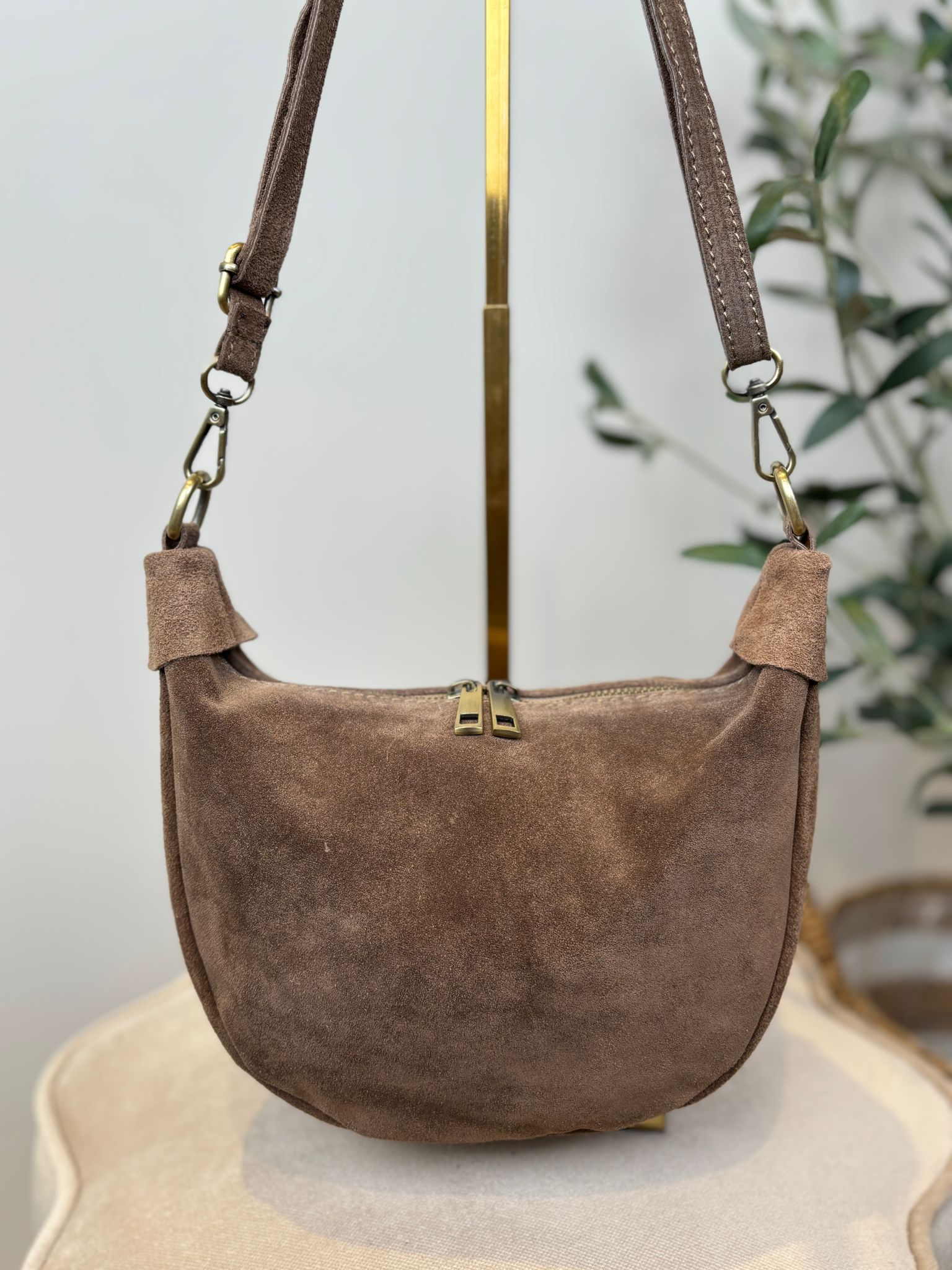 Elsie Bag - Suede Taupe