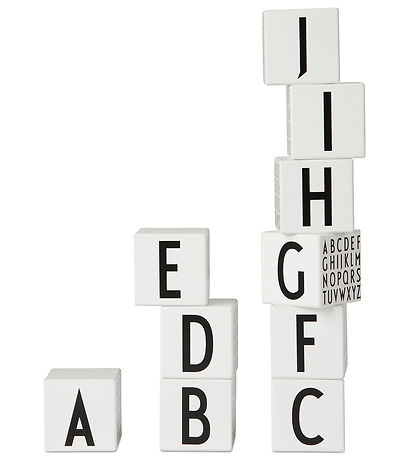 Design Letters HolzKlötze - A-Z - Weiß m. Alphabet