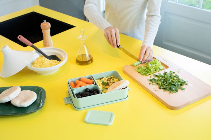 Make & Take Bento Lunchbox, large, kunststof - Jade Green