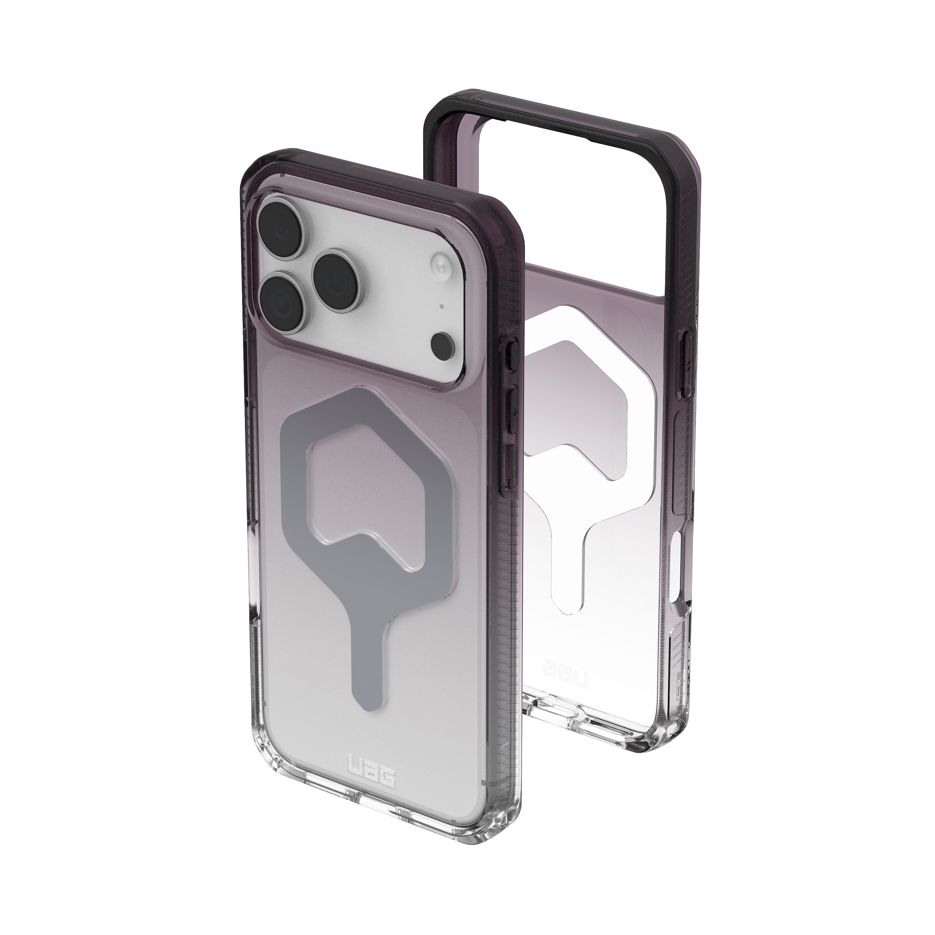iPhone 17 Pro Max MagSafe Hybrid Schutzhülle Plyo (11453011404G) - Ombre (Schwarz / Transparent)