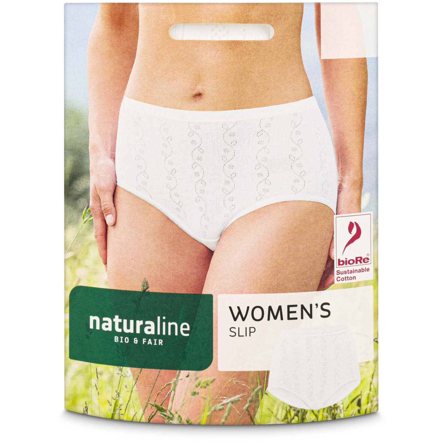 Naturaline Textil Damen Slip weiss L
