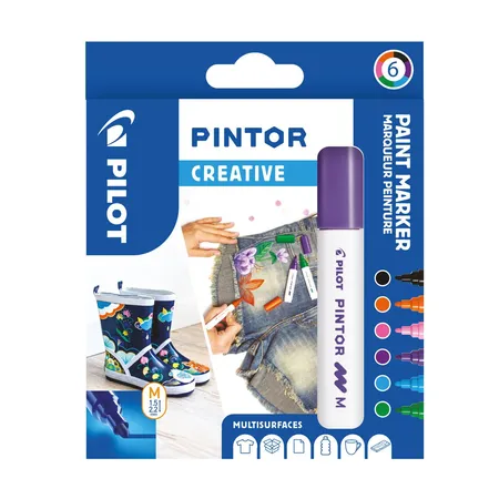 Pilot Kreativmarker PINTOR 4.5 (M) 6er Set Creative