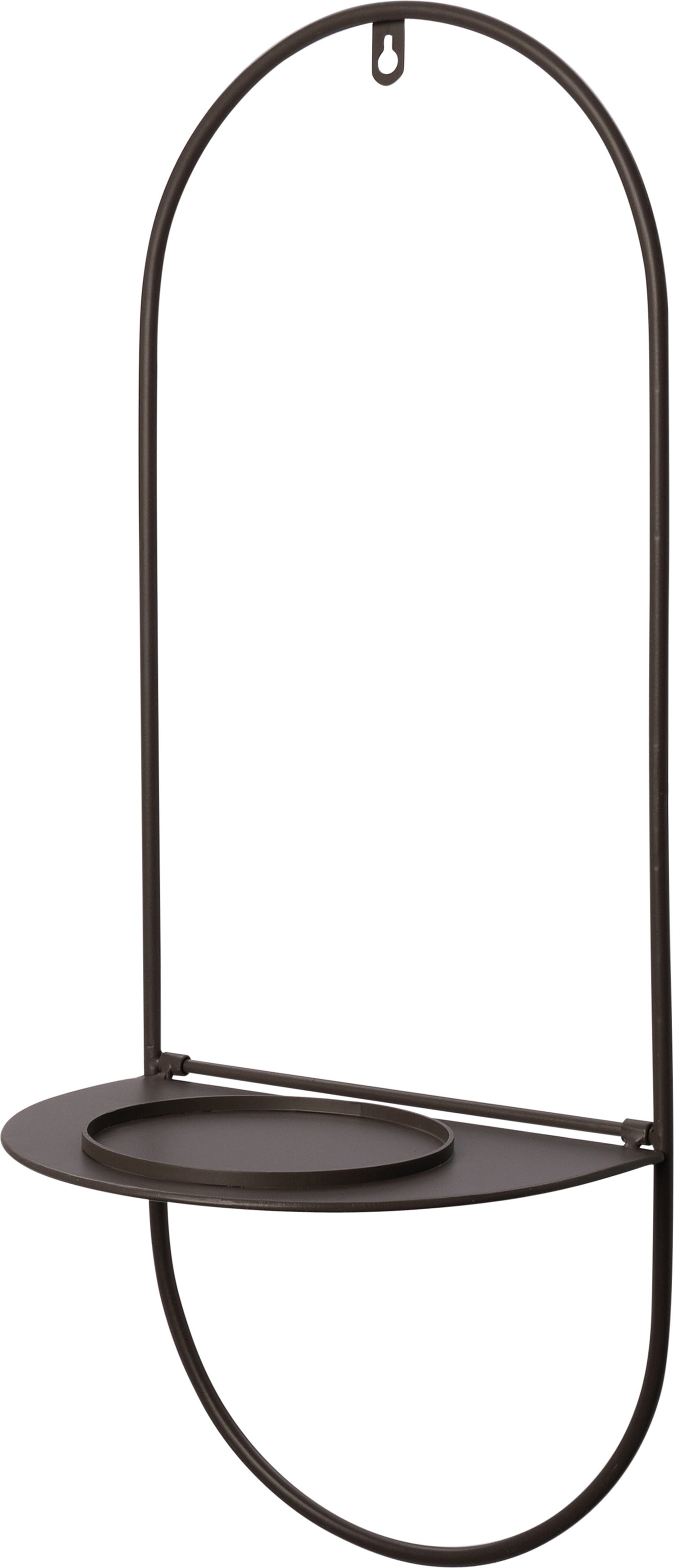 Intratuin tuinwandrek met pot Vila grijs 26 x 26 x 65 cm