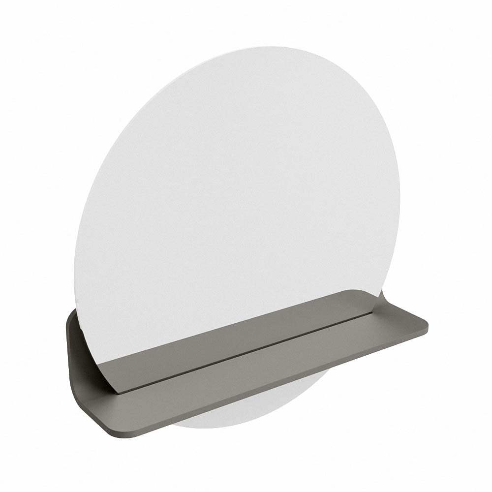 Mondiaz Spot spiegel rond Ø50cm met planchet smoke