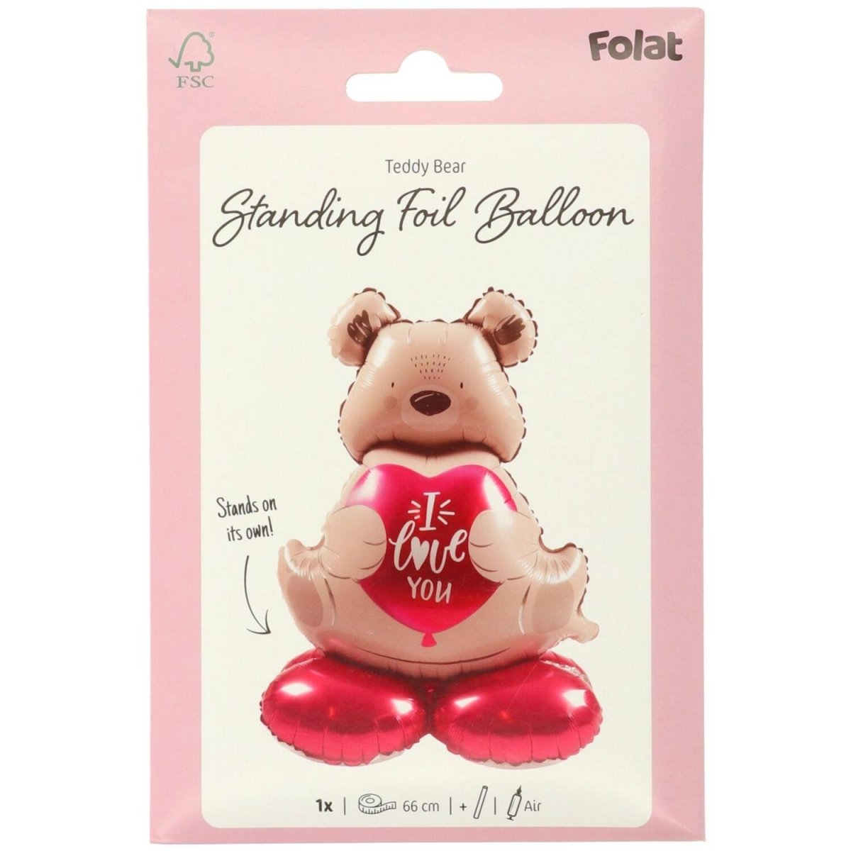Beer Helium Ballon Leeg I Love You 66cm