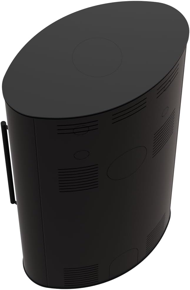 Kaminofen Stahl KRATKI Bjorn Hoch 10 kW Ø 150 schwarz Verkleidung mit Türfeder