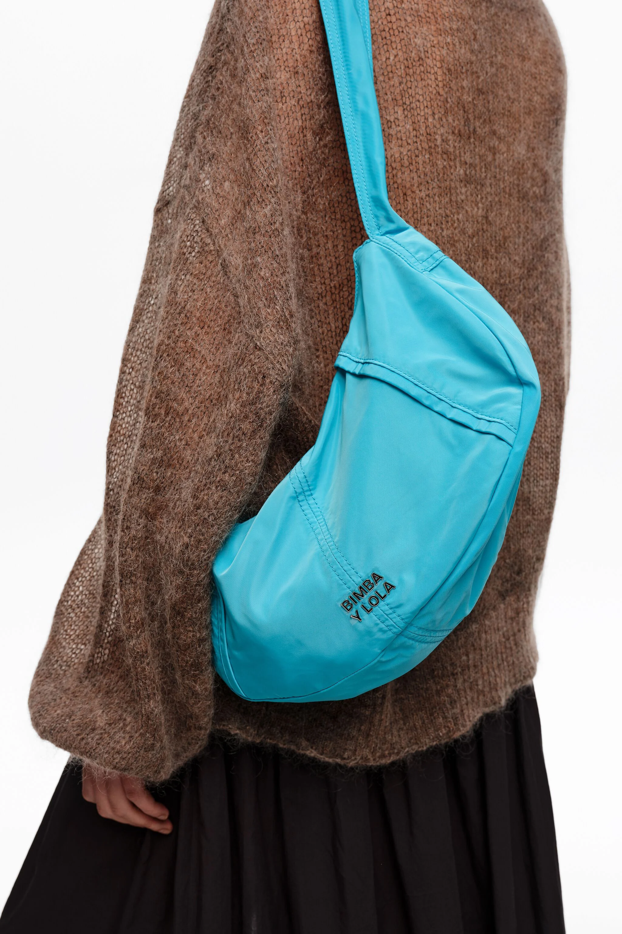 Bolsa Moon azul tamanho médio