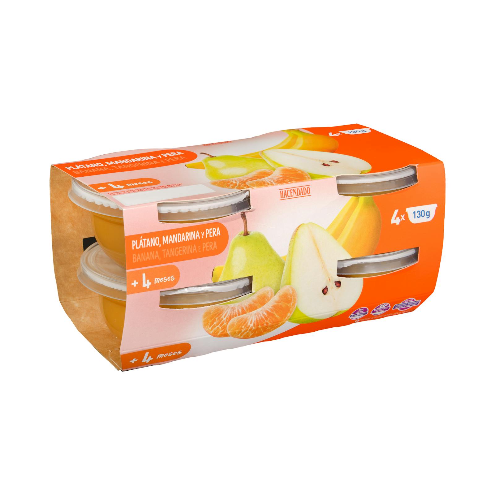 Porridge Hacendado banane, mandarine et poire +4 mois