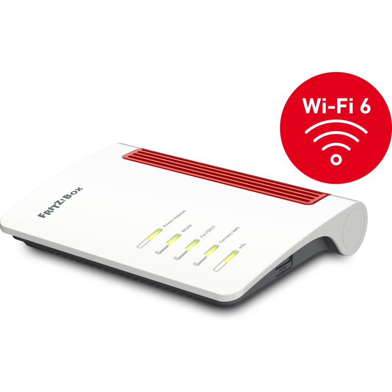 Box 4050 routeur sans fil Gigabit Ethernet Bi-bande (2,4 GHz / 5 GHz) Blanc, Rouge