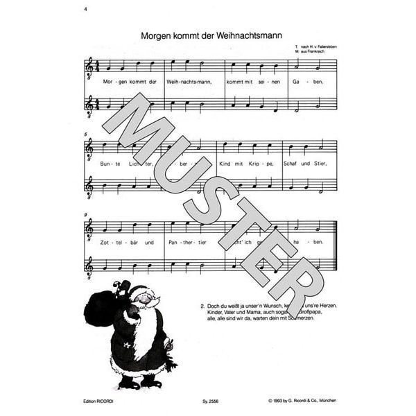 Ricordi Spielsachen Gitarre Weihnacht