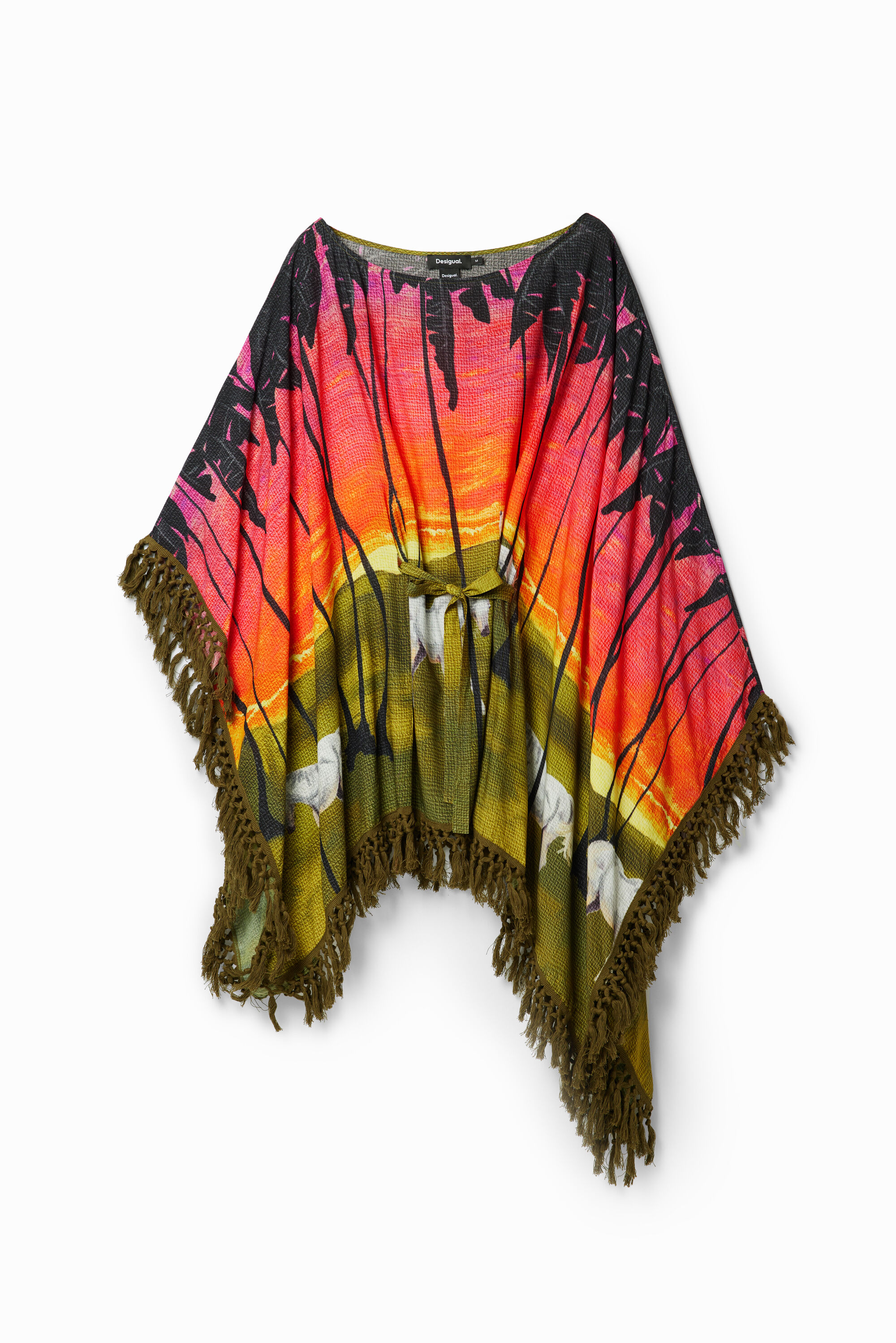 Robe poncho courte Stella Jean