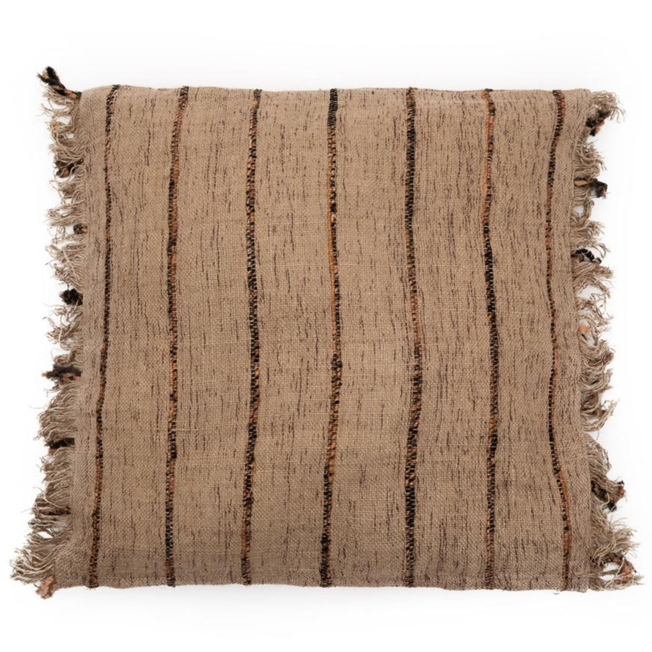 Bazar Bizar Housse de coussin Oh My Gee beige/noir - 60x60 cm