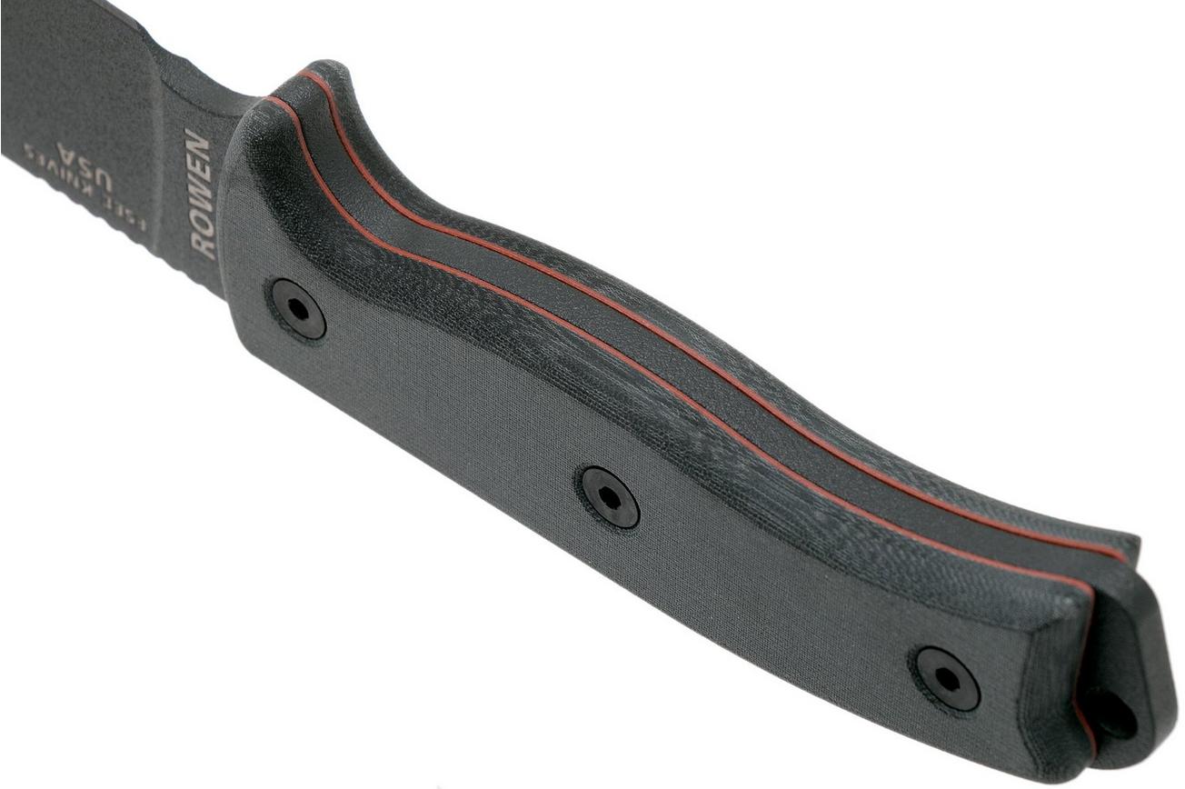 ESEE Model 6 Tactical Gunsmoke, grey handle 6P-TG met zwarte schede   riemclip