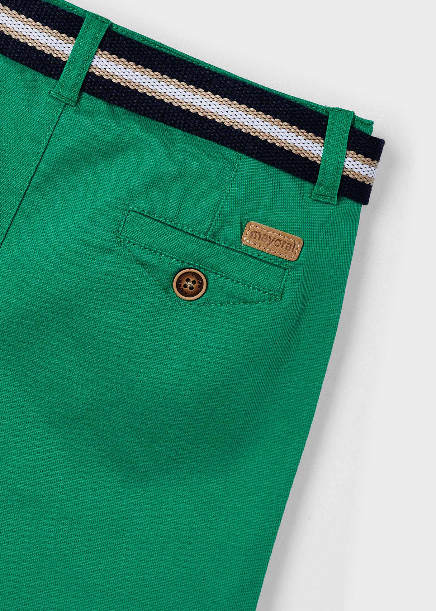 Bermuda chino piqué masculina Better Cotton, Ocre