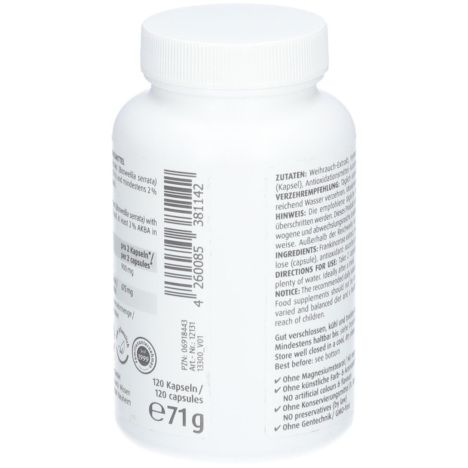 ZeinPharma® Weihrauch Kapseln 450 mg