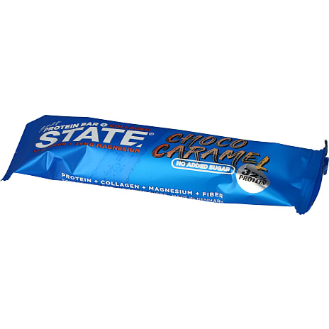 Proteinbar m. chokolade- og karamelsmag