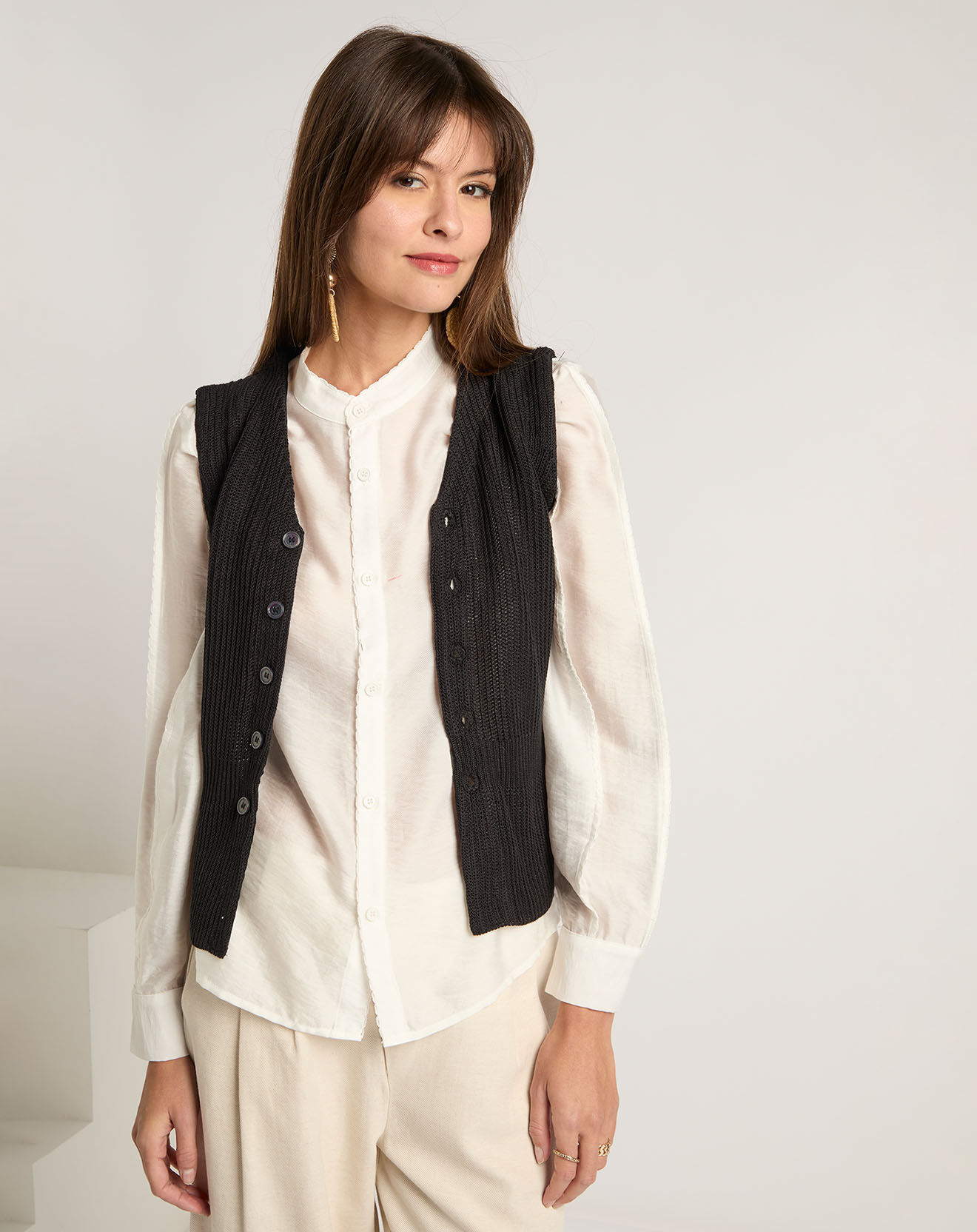 See u Soon Gilet Clélia noir